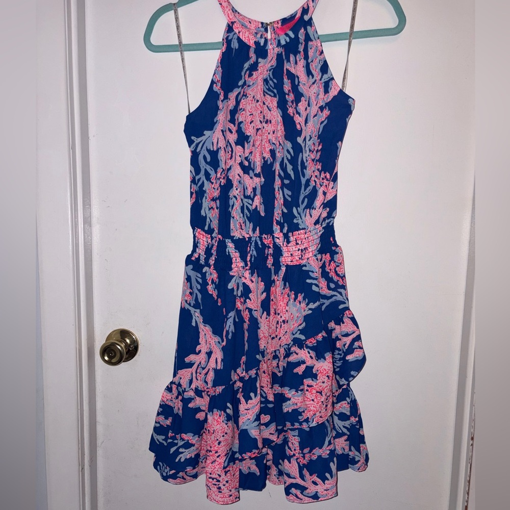 Lilly Pulitzer | Women’s 0 | NWT | Mini  | Blue Coral | Vibrant | Colorful - Picture 2 of 16